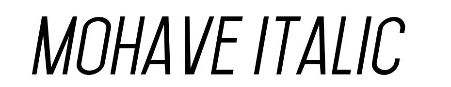 Mohave Italic Yazı tipi ücretsiz indir